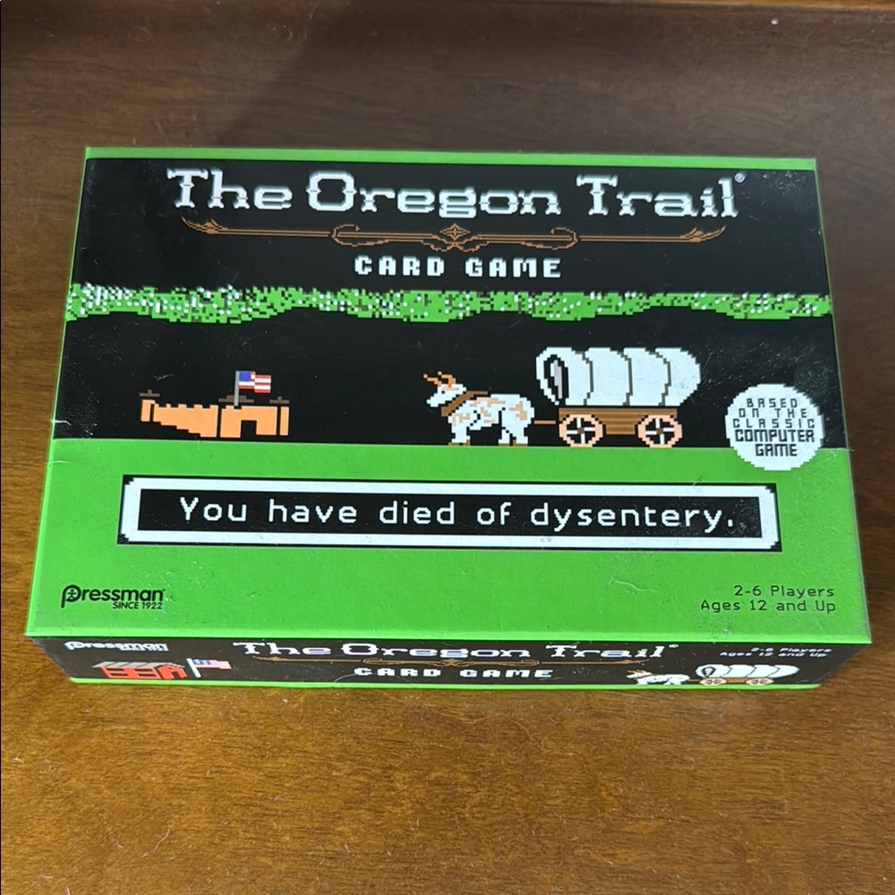 The Oregon Trail Card Game - Green and Black-New!